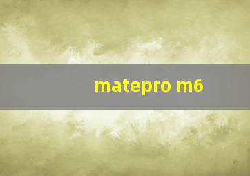 matepro m6